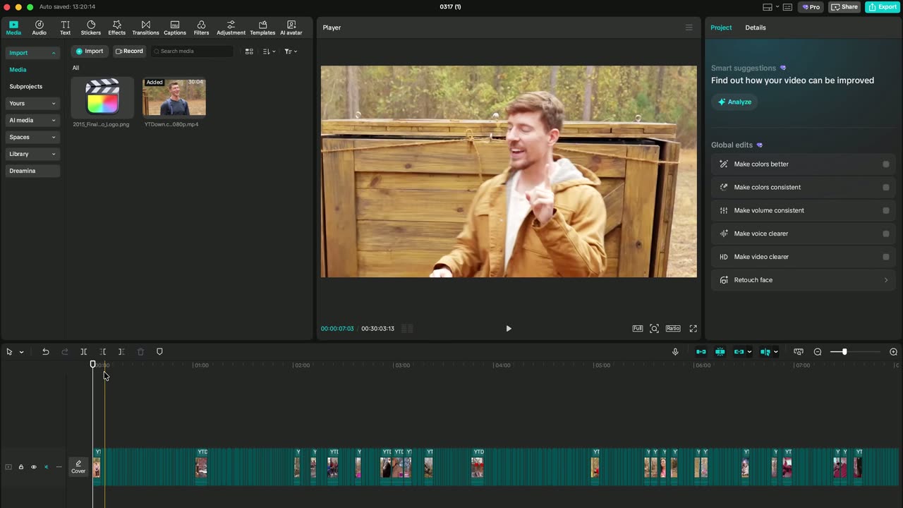 Análise de pacing no edit do Mr. Beast