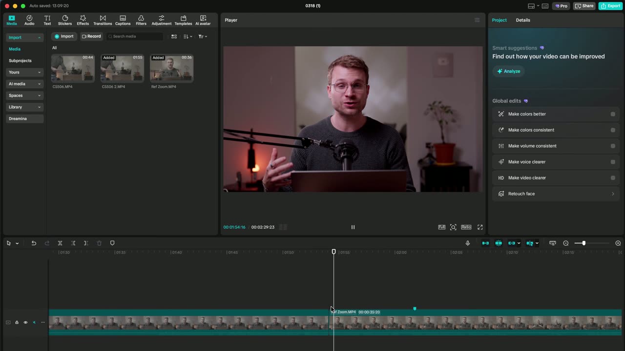 Zoom eased: a diferença de amador pra pro
