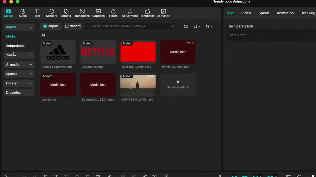 Media → Yours → My Presets em outro projeto