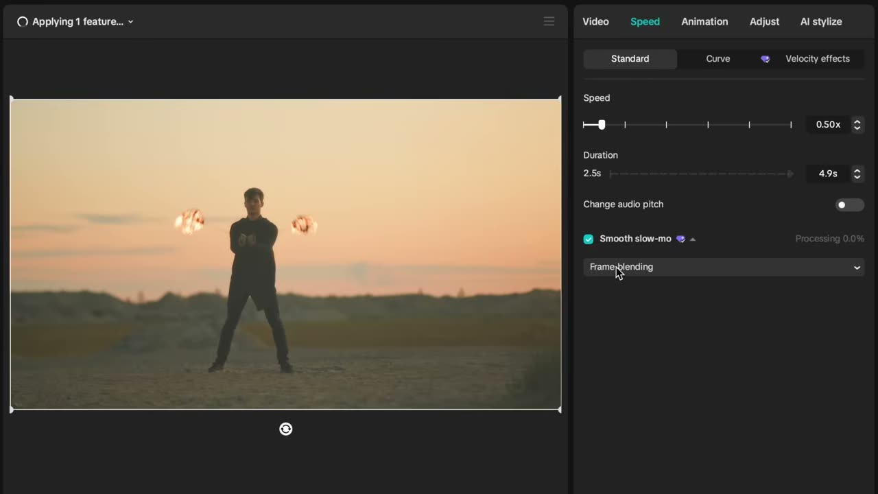 Frame Blending → Optical Flow